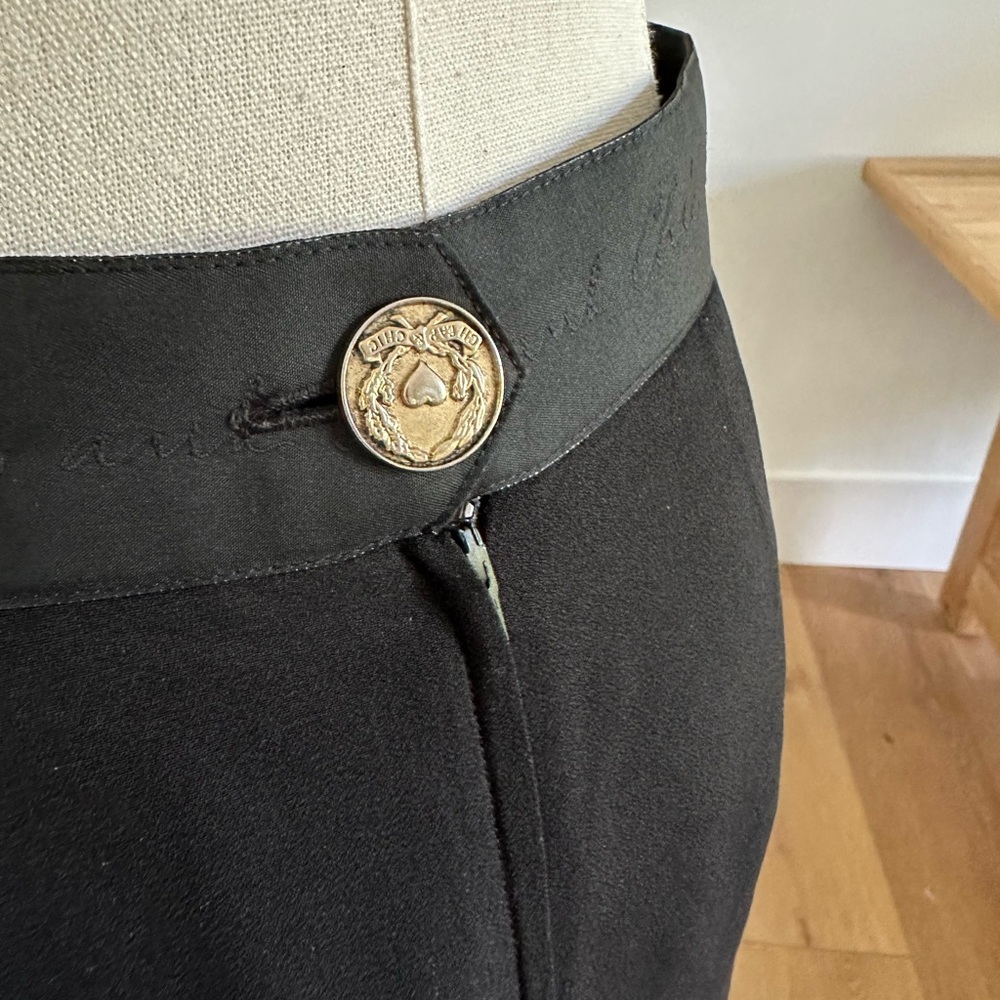 Vintage Moschino! Black pencil skirt with side ribbon and bow - size 4/6 - Picture 14 of 15